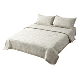 DT100% pure hemp bedding three-piece set & Jacquard light luxury wrapped bed sheet envelope pillowcase & spring and summer breathable jacquard pattern-small jungle three-piece set