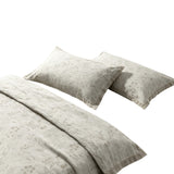 DT100% pure hemp bedding three-piece set & Jacquard light luxury wrapped bed sheet envelope pillowcase & spring and summer breathable jacquard pattern-small jungle three-piece set