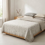 DT Jacquard luxury 100% pure linen sheets & advanced texture, naked sleep & class breathable and dry designer's four-season printed jungle